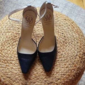 ANTONIO MELANI Light Blue and Dark Blue Heels with Ankle Strap